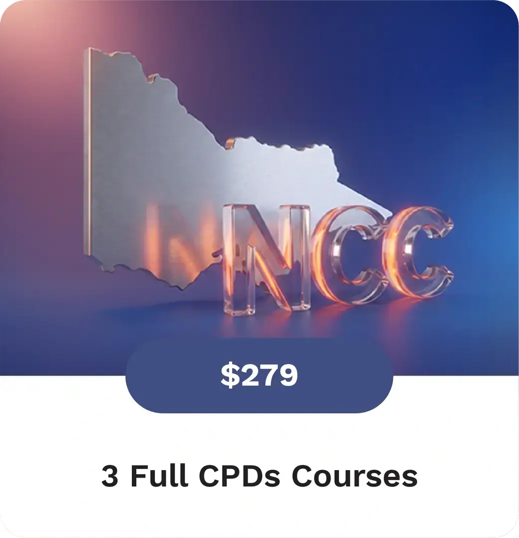 VIC Residential NCC 2025 Series — 3 full CPD courses, $279