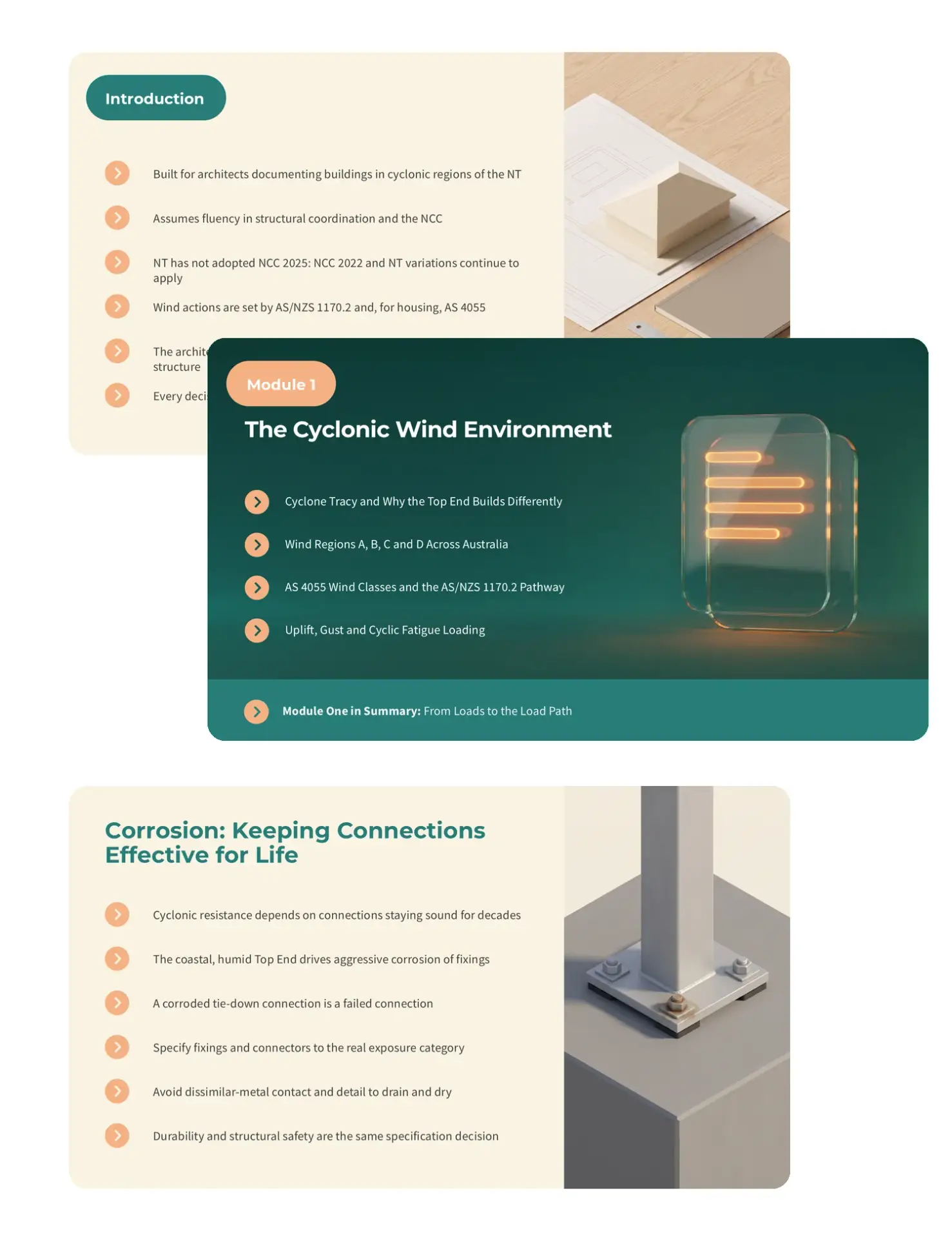 What is included in the Cyclonic Construction for the Top End CPD course